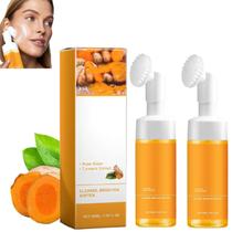 Limpador facial OUKPANE, espuma de cúrcuma, lavagem facial, 2 unidades Limpador facial OUKPANE, espuma de cúrcuma, lavagem facial, 2 unidades