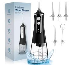 Limpador Irrigador Jato Dental Bucal Flosser Portátil Recarregável 5 Bocais 3 Modos de Uso Limpador Irrigador Jato Dental Bucal Flosser Portátil Recarregável 5 Bocais 3 Modos de Uso