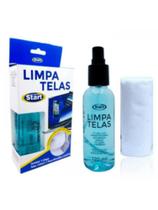 Limpador limpa telas start 120ml + pano microfibra - para computador, celular, notebook, tablets