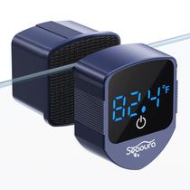 Limpador magnético de aquário SEAOURA com termômetro para tanque de vidro Limpador magnético de aquário SEAOURA com termômetro para tanque de vidro