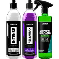 Limpador Multiação Intense Renovador Plástico + Restaurax Limpador Multiação Intense Renovador Plástico + Restaurax