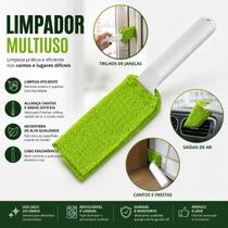 Limpador Multiuso Para Trilhos, Box e Cantos com 2 Refils de Microfibra Limpador Multiuso Para Trilhos, Box e Cantos com 2 Refils de Microfibra