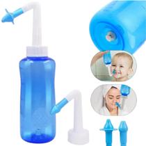 Limpador Nasal Azul com Pino Infantil e Adulto e Regulagem de Jato