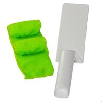 Limpador para Frestas, Janelas e Box + 2 Refis de Microfibra