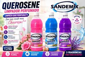 Limpador Perfumado c/ quero sene 1L Limpeza Profunda Aroma Intenso Brilho Máximo Original Alta Performance