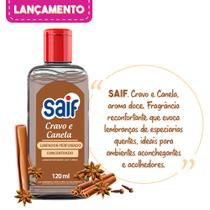 Limpador Perfumado Concentrado Cravo e Canela 120ml Saif