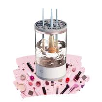 Limpador Pincel Maquiagem Automatico Maquina de Lavar Esponja Pinceis Profissional 3 em 1 Limpeza UV