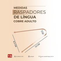 Limpador raspador de lingua cobre ayurveda Limpador raspador de lingua cobre ayurveda