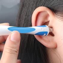 Limpador Removedor De Cera Cotonete Inteligente Para Orelha Higienizador De Ouvido Fácil Com 16 Ponteiras