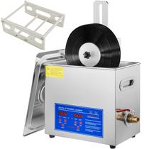 Limpador ultrassônico de vinil VEVOR 6L para 7 a 12 polegadas e 8 discos Limpador ultrassônico de vinil VEVOR 6L para 7 a 12 polegadas e 8 discos
