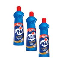 Limpador Veja Multi Uso Gold Original 500ml Kit 3