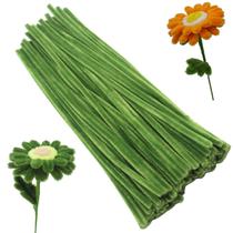 Limpadores de cachimbo artesanais Apedoixy Moss Green 6 mm x 30 cm 100 unidades