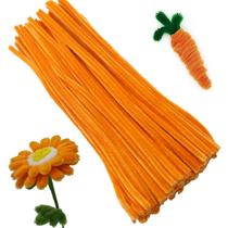 Limpadores de cachimbo artesanais Apedoixy Orange 6 mm x 30 cm 100 peças