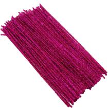 Limpadores de cachimbo Brueyart Rose Red Chenille Stem 200 peças