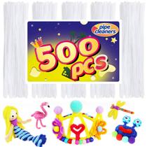 Limpadores de cachimbo Bundooraking 500 White Craft Art Supplies Limpadores de cachimbo Bundooraking 500 White Craft Art Supplies
