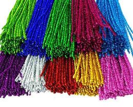 Limpadores de cachimbo Carykon Glitter Tinsel 30 cm 100 unidades multicolorido