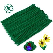 Limpadores de cachimbo Caydo 300 Green Chenille Stems 6 mm x 30 cm