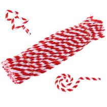 Limpadores de cachimbo com hastes de chenille listradas de vermelho carykon x100 Limpadores de cachimbo com hastes de chenille listradas de vermelho carykon x100