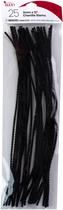 Limpadores de cachimbo Cousin DIY Black Chenille Stem de 3 mm x 30 cm, pacote com 25 Limpadores de cachimbo Cousin DIY Black Chenille Stem de 3 mm x 30 cm, pacote com 25