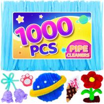 Limpadores de cachimbo Eppingwin 1000 unidades de suprimentos artesanais azul claro Limpadores de cachimbo Eppingwin 1000 unidades de suprimentos artesanais azul claro