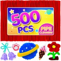 Limpadores de cachimbo Eppingwin 500 unidades de suprimentos artesanais Chenille Stems Limpadores de cachimbo Eppingwin 500 unidades de suprimentos artesanais Chenille Stems