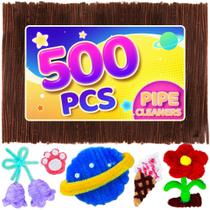 Limpadores de cachimbo Eppingwin Dark Coffee 500 unidades para artesanato DIY Limpadores de cachimbo Eppingwin Dark Coffee 500 unidades para artesanato DIY