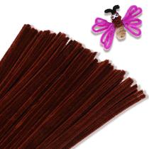 Limpadores de cachimbo Giwrmu Chenille Stem 100 peças Brown Craft