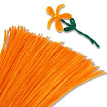 Limpadores de cachimbo Giwrmu Chenille Stem 100 peças Orange Craft