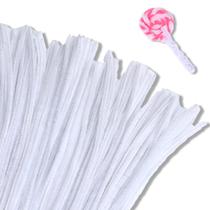 Limpadores de cachimbo Giwrmu Chenille Stem Craft 100 peças brancas