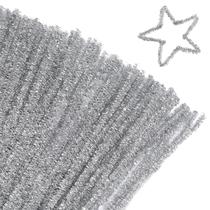 Limpadores de cachimbo Giwrmu Silvery Chenille Stem 100 peças