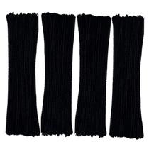 Limpadores de cachimbo GOTOONE Black Chenille Stems 200 unidades (6 mm x 30 cm)