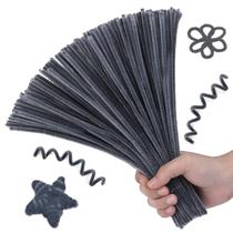 Limpadores de cachimbo Hssugi 100PCS Christmas Craft Supplies Grey
