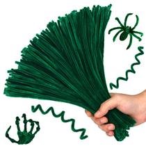 Limpadores de cachimbo Hssugi Dark Green 100PCS Craft Supplies