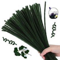 Limpadores de cachimbo Hssugi Moss Green 100 unidades de suprimentos artesanais