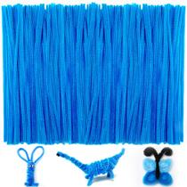 Limpadores de cachimbo IOOLEEM Dark Blue Chenille Stems 200 unidades