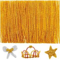 Limpadores de cachimbo IOOLEEM Golden Glitter 200 unidades para artesanato