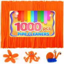 Limpadores de cachimbo IOOLEEM Orange Chenille Stems 1000 unidades