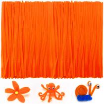 Limpadores de cachimbo IOOLEEM Orange Chenille Stems 200 unidades Limpadores de cachimbo IOOLEEM Orange Chenille Stems 200 unidades