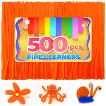Limpadores de cachimbo IOOLEEM Orange Chenille Stems 500 unidades Limpadores de cachimbo IOOLEEM Orange Chenille Stems 500 unidades