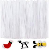 Limpadores de cachimbo IOOLEEM White Chenille Stems 200 unidades