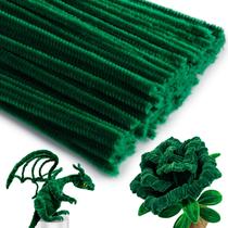Limpadores de cachimbo Iuuidu 150 unidades Chenille Stem Dark Green Craft Limpadores de cachimbo Iuuidu 150 unidades Chenille Stem Dark Green Craft