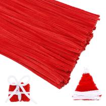Limpadores de cachimbo Iuuidu Christmas Chenille Stems 150 unidades vermelhas Limpadores de cachimbo Iuuidu Christmas Chenille Stems 150 unidades vermelhas