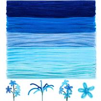Limpadores de cachimbo Peryiter Chenille Stems 30 cm 500 unidades azuis