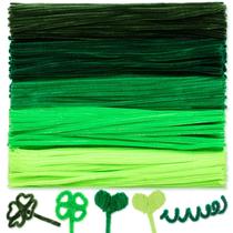 Limpadores de cachimbo Peryiter Chenille Stems 30 cm 500 unidades verdes