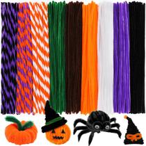 Limpadores de cachimbo Praisebank Halloween - Pacote com 150 Unidades para Artesanato