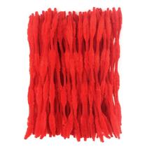 Limpadores de cachimbo TOAOB Bump Red Chenille Stems 30 cm x 30 cm 120 unidades