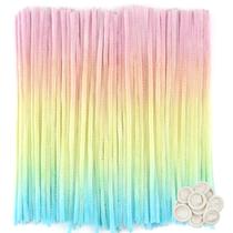 Limpadores de cachimbo TOAOB Gradient Colorida Chenille Hastes 30 cm 100 unidades Limpadores de cachimbo TOAOB Gradient Colorida Chenille Hastes 30 cm 100 unidades