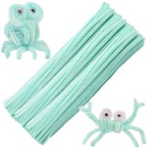 Limpadores de cachimbo Zulary Light Green 100 unidades de suprimentos artesanais