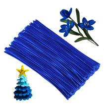 Limpadores de cachimbo ZXIIXZ 100 unidades Craft Chenille Stems Blue