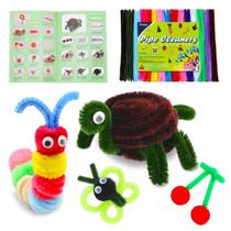 Limpadores de tubos fabricam suprimentos para artesanato Zulary com instruções